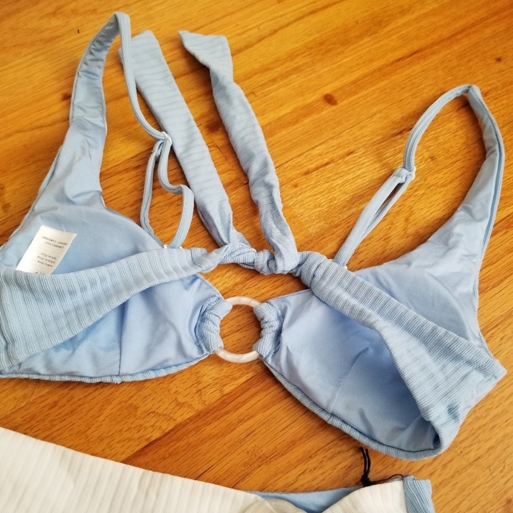 Onia Light Blue Bikini Top - Picture 2 of 4
